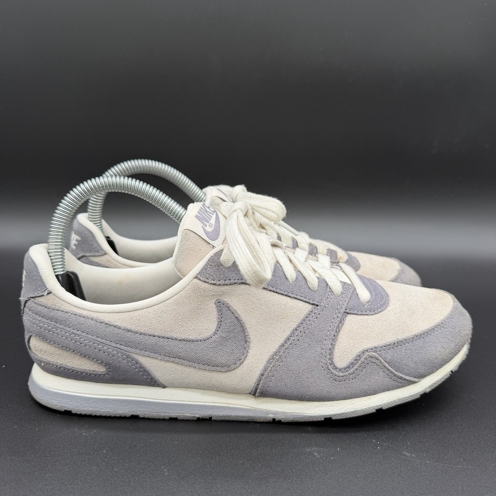 Nike Women's Size 8.5 Low Top Gray/Blue White Suede Shoes